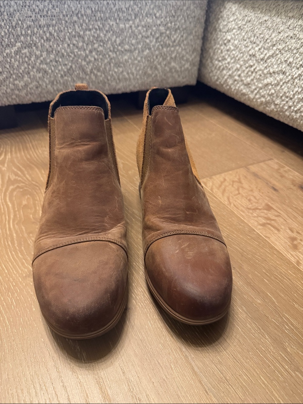 Sorel Women’s Wedge Brown Leather Chelsea Boots